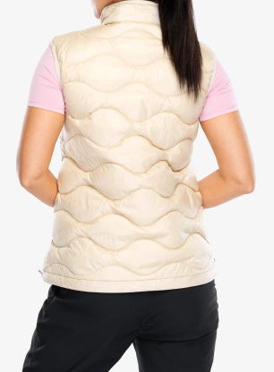 Kamizelka damska Peak Performance Helium Utility Down Vest - sand fog/sunny adventure