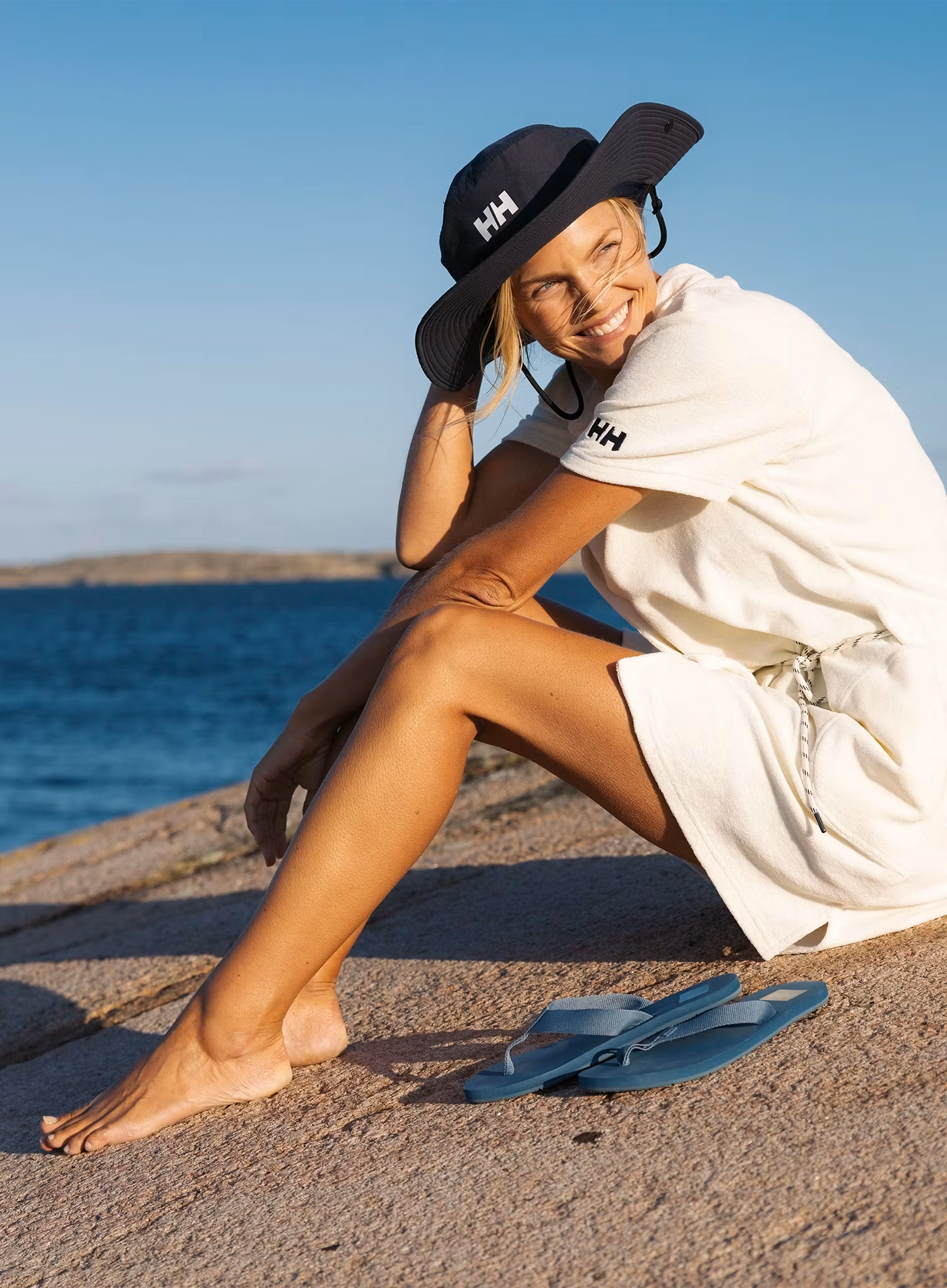 Kapelusz Helly Hansen Crew Sun Hat - navy