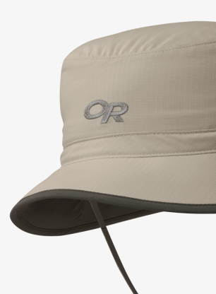 Kapelusz turystyczny Outdoor Research Sun Bucket - khaki/dark grey