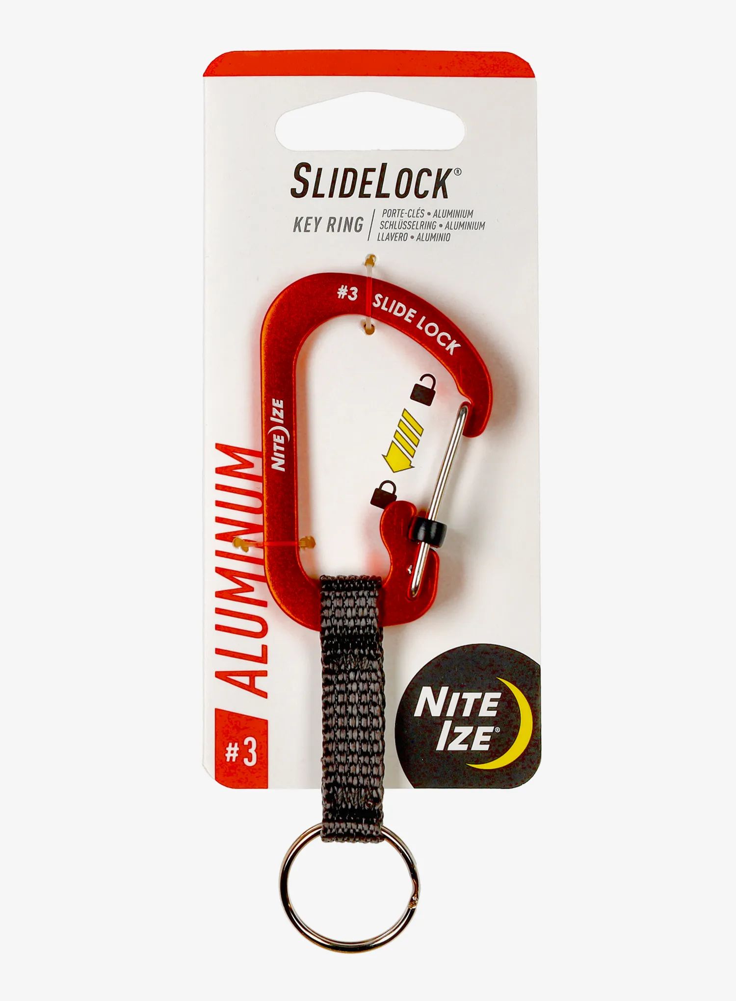 Nite Ize SlideLock Key Ring Aluminum