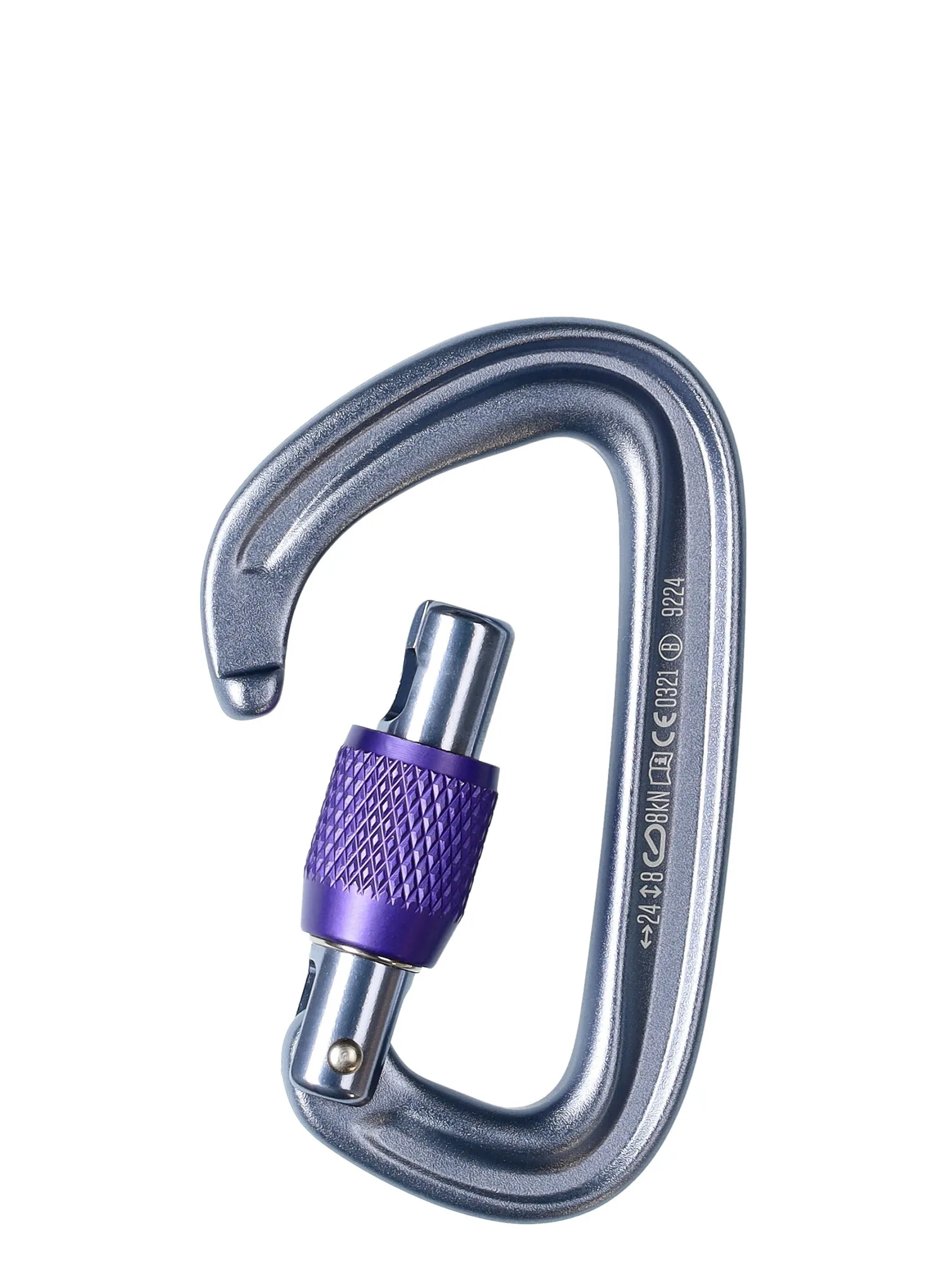 Karabinek Black Diamond LiteForge Screwgate - gray