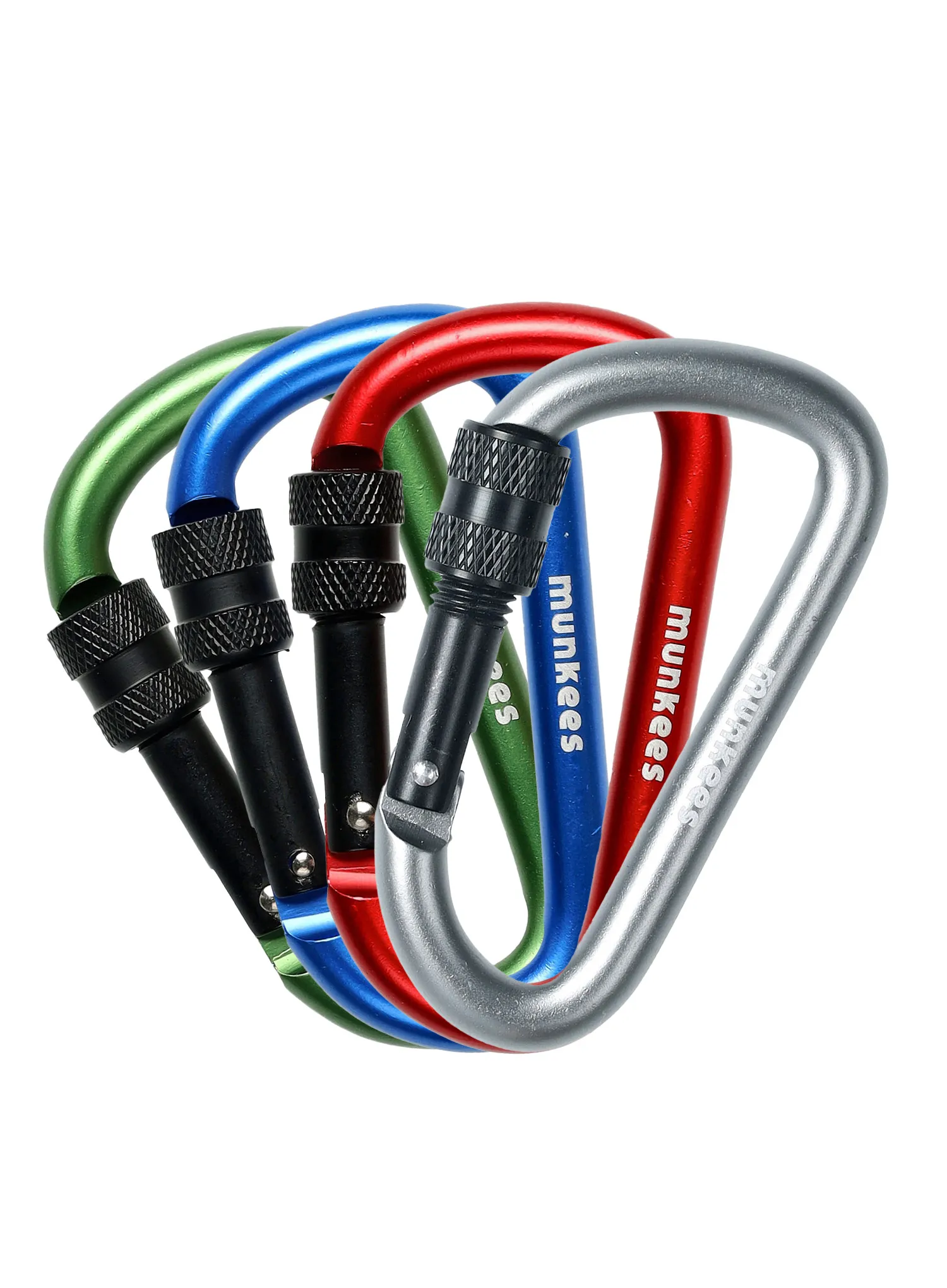 Karabinek Munkees D-Shape w/Screw Lock 8 x 80 mm