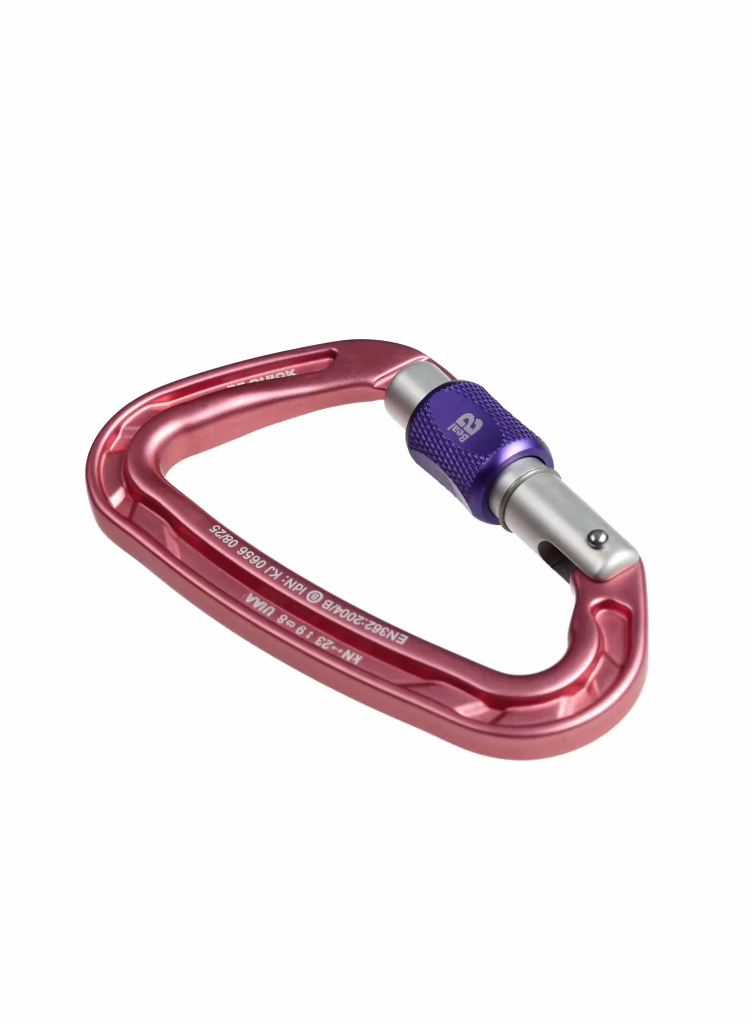 Karabinek wspinaczkowy Beal Be Quick  - pink