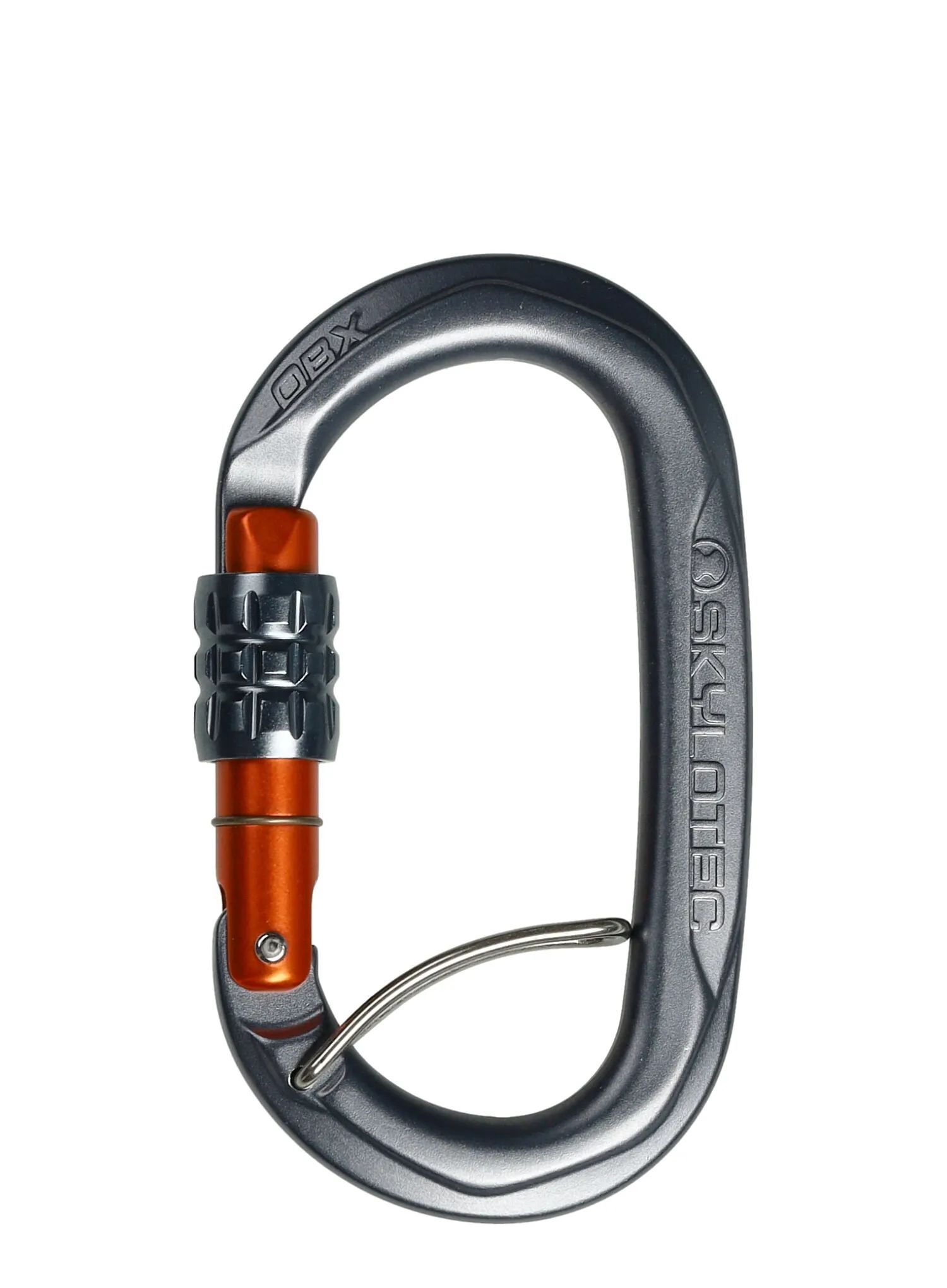 Horolezecká karabina SKYLOTEC Obx SGL - titanium/grey/orange