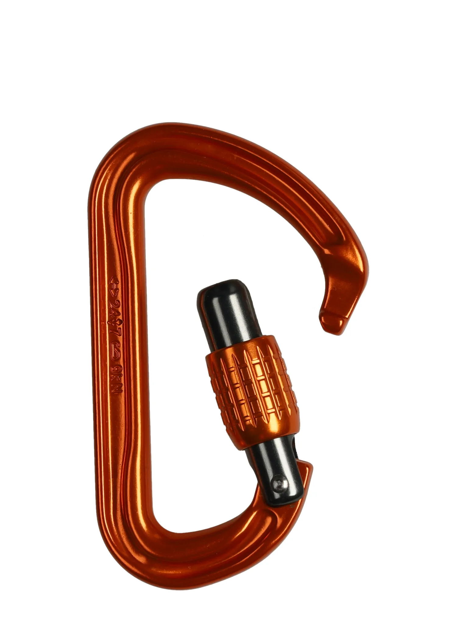 Karabinek wspinaczkowy DMM Shadow Screwgate - orange