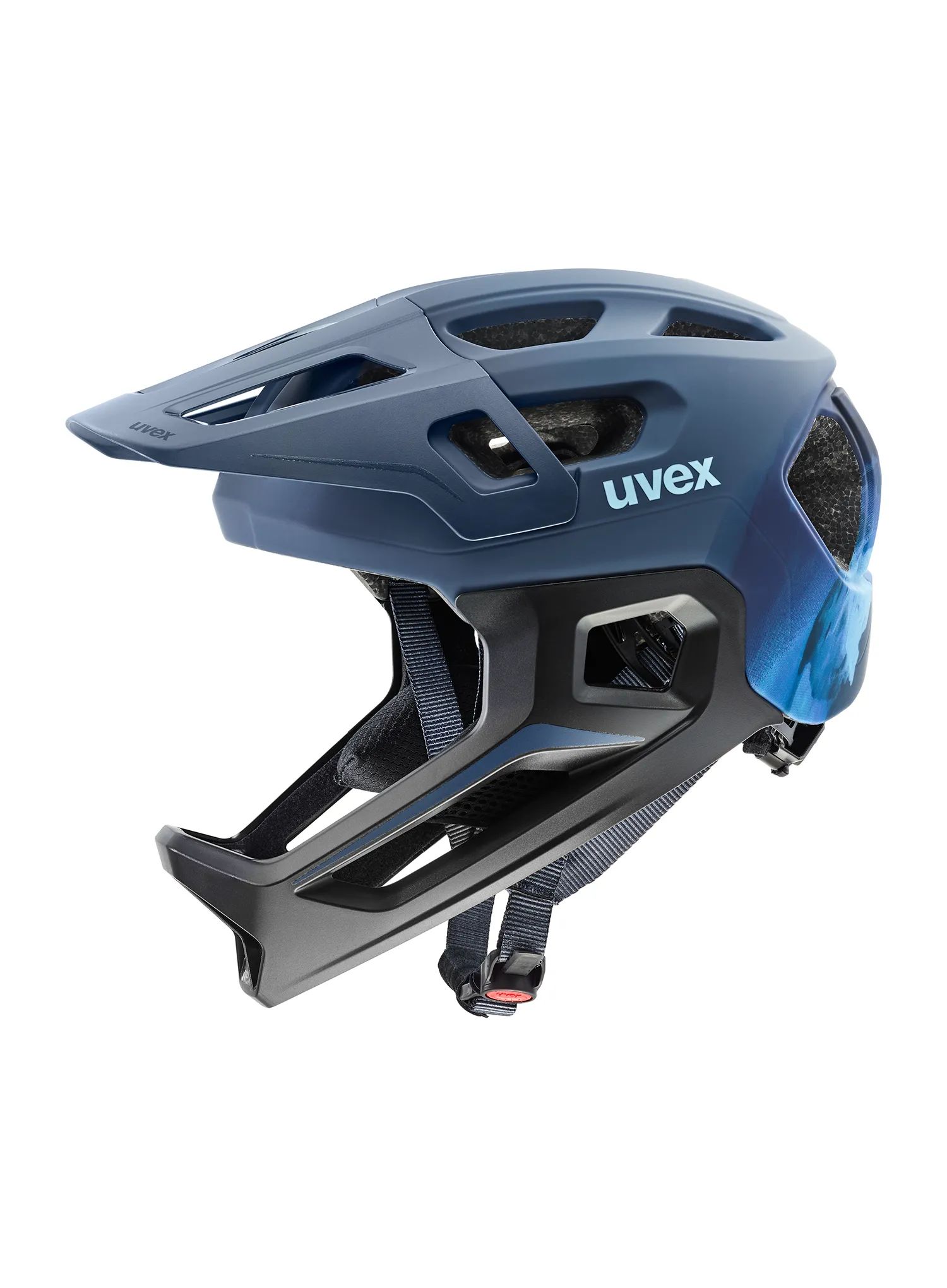 Dětská přilba Uvex React Jr fullface - Dusk blue matt