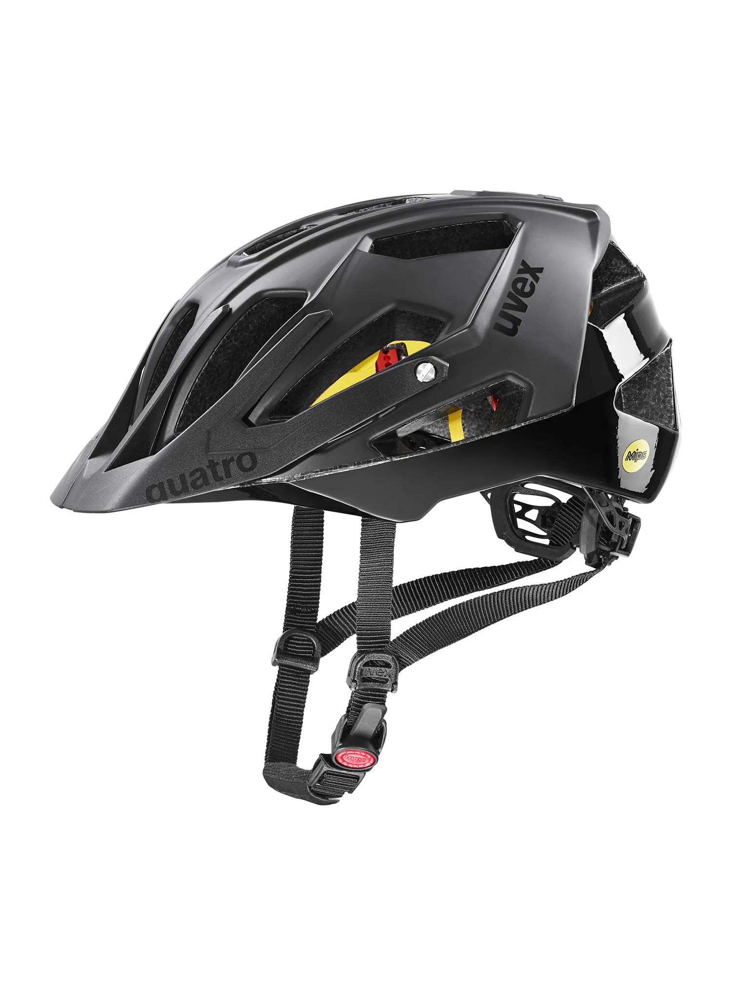 MTB helma Uvex Quatro CC Mips - black matt