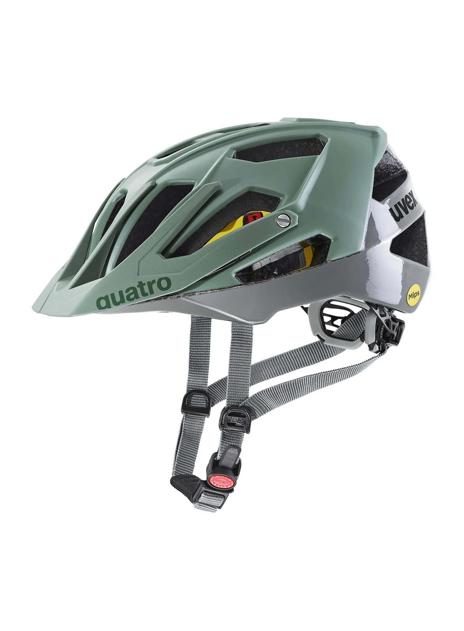 MTB helma Uvex Quatro CC Mips - moss rhino