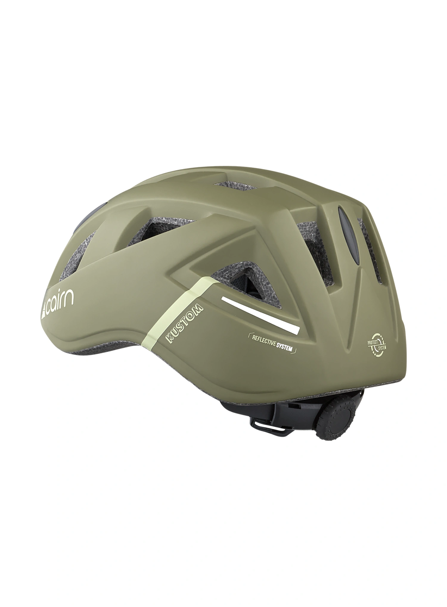 Kask rowerowy dla dzieci Cairn Kustom - mat olive