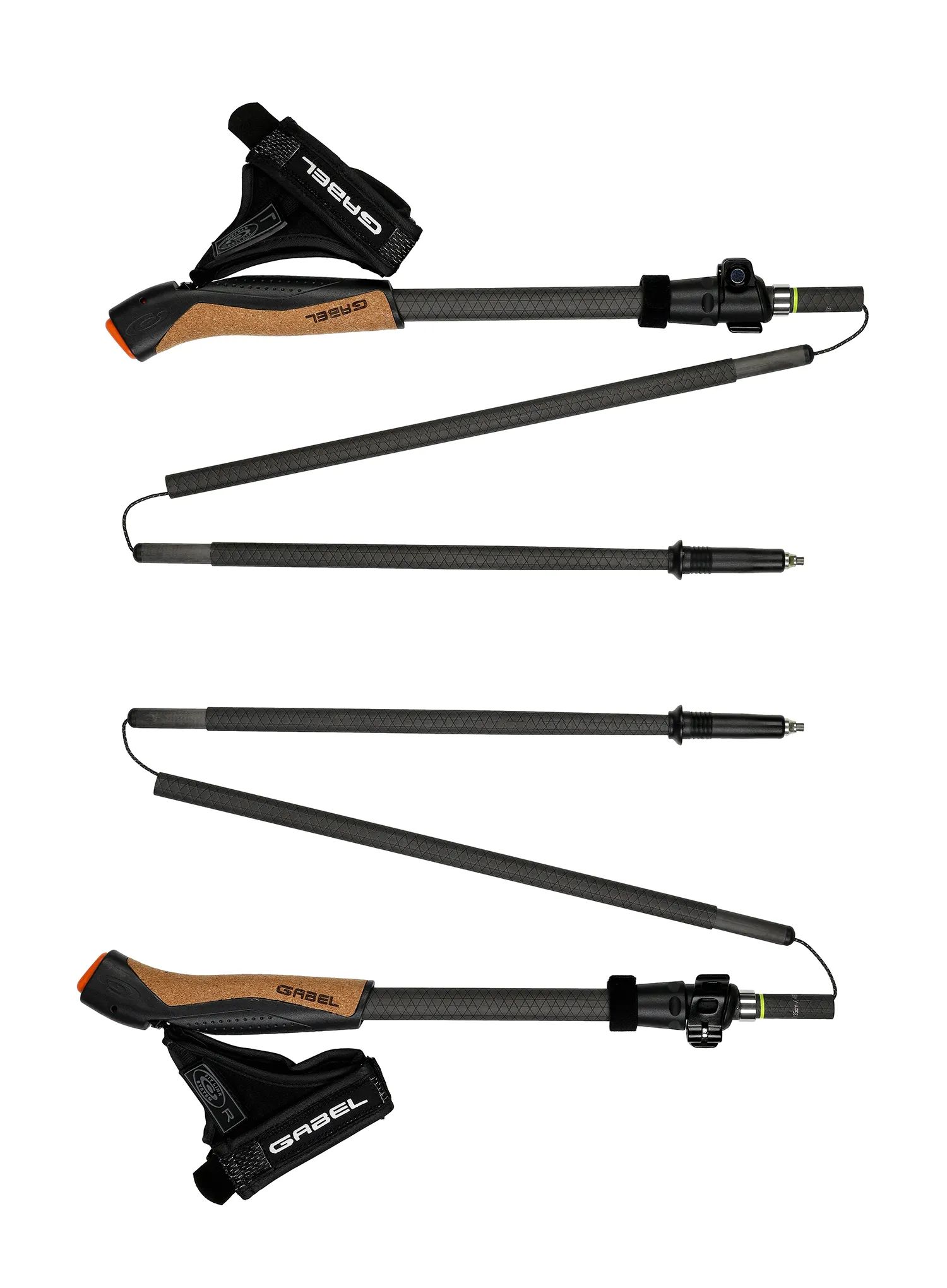 Trekingové hůlky karbonové Gabel Nordic Carbon Feather XTS