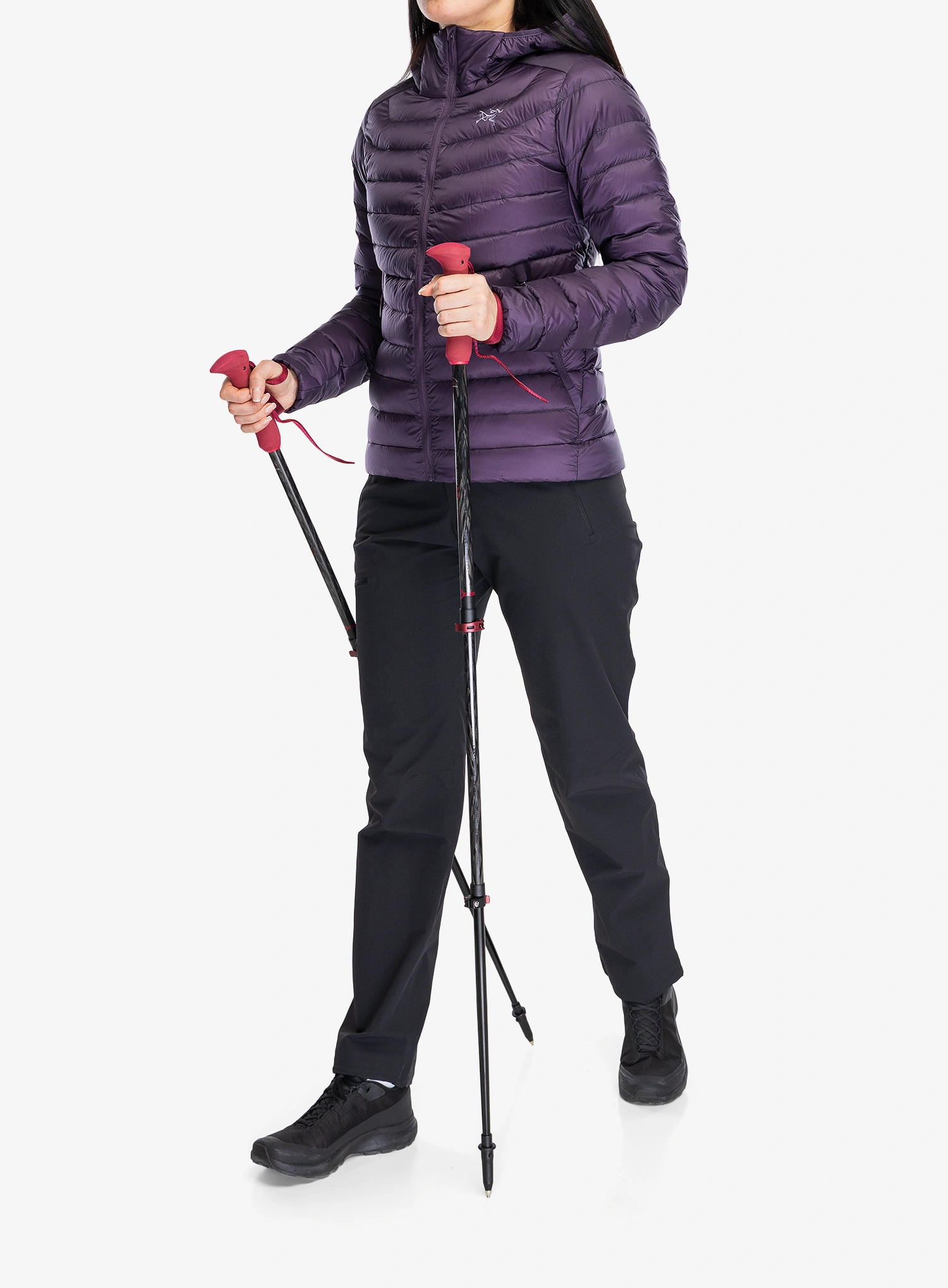 Kije trekkingowe Komperdell Carbon EVO Zero Compact - malbec