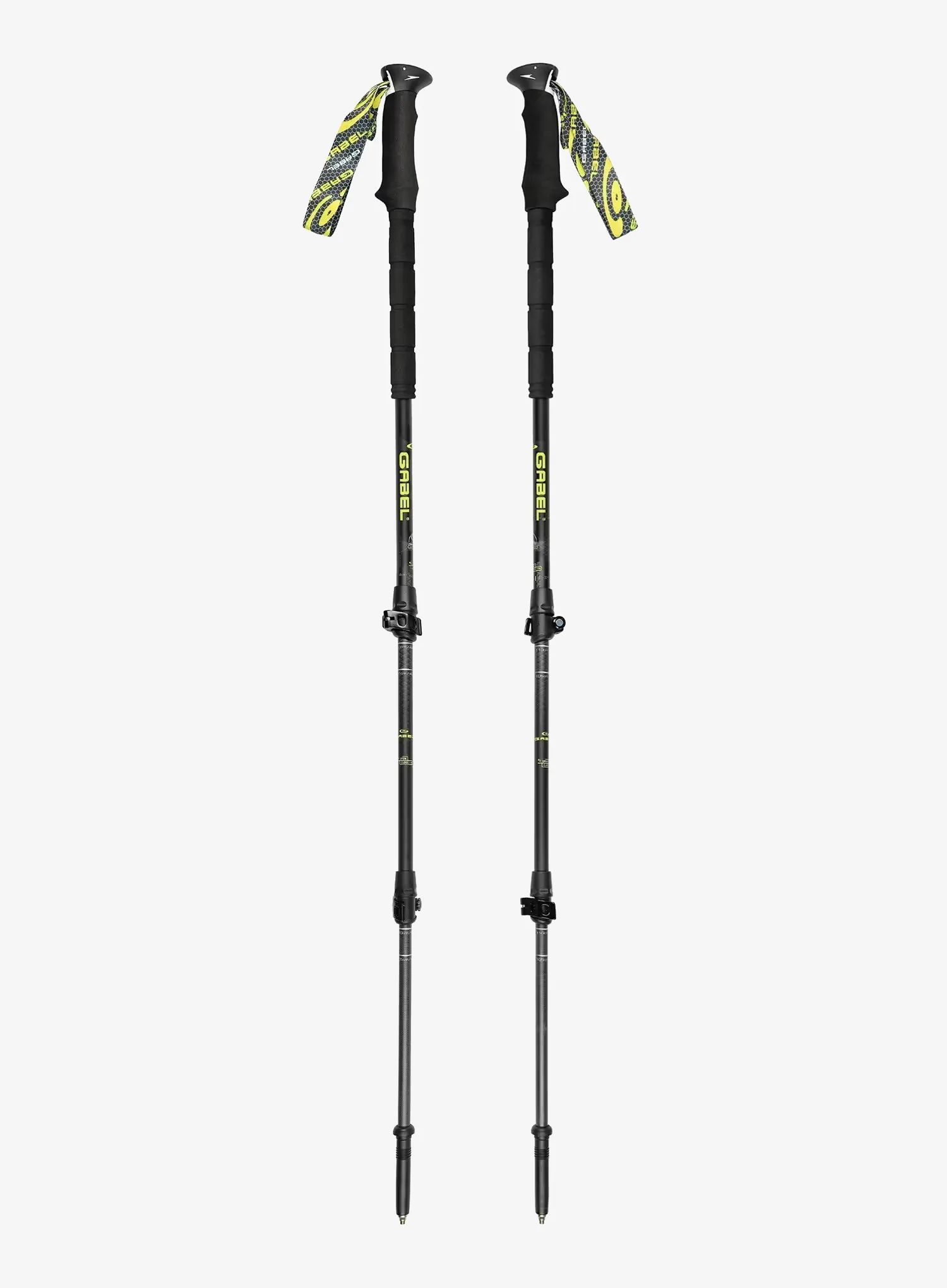Trekingové hůlky karbonové Gabel Carbon Force FLK - black