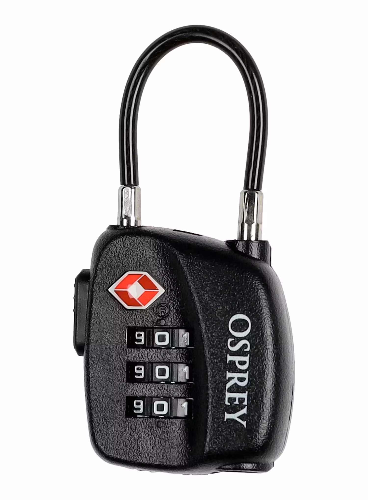 Kłódka Osprey TSA 3 Dial Cable Lock - black