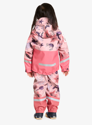Komplet dziecięcy Didriksons Waterman Pr 10 - ocean multi pink