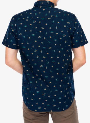 Koszula Columbia Rapid Rivers Printed Short Sleeve Shirt - collegiate navy deserted