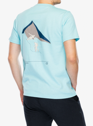 Koszulka bawełniana Berghaus Grappled SS Tee - arctic