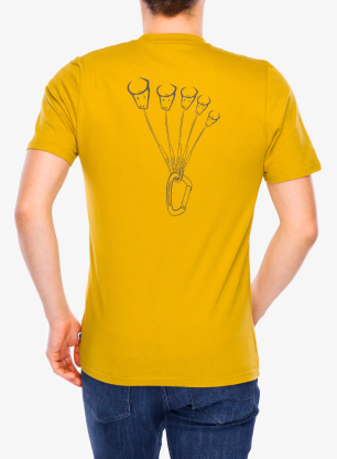 Koszulka bawełniana Mountain Equipment Yorik On Wire Tee - olive oil