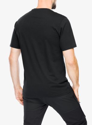 Koszulka bawełniana Norrona /29 Cotton Activity Embroidery T-Shirt - caviar