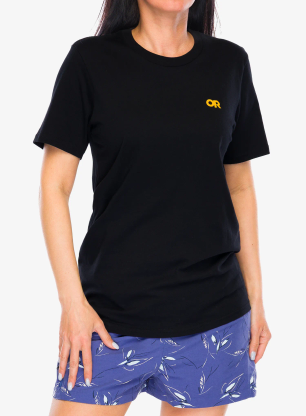 Koszulka bawełniana Outdoor Research Spoked Logo T-Shirt - black