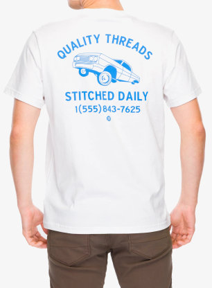 Koszulka bawełniana Stance Quality Threads Tee - white