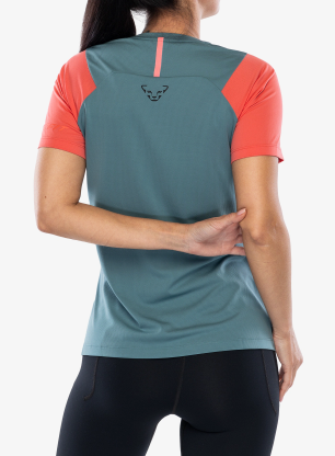 Koszulka biegowa damska Dynafit Transalper S/S Tee - atlantic/cabana