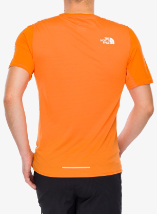 Koszulka biegowa The North Face Summit High Trail S/S - digital orange