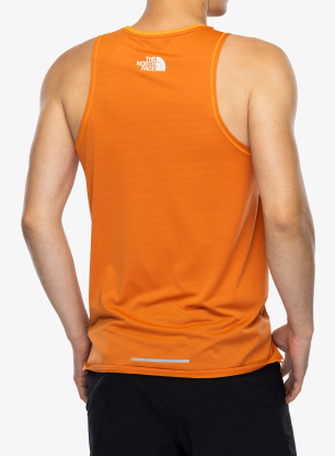 Koszulka biegowa The North Face Summit High Trail Tank - digital orange/iron bronze