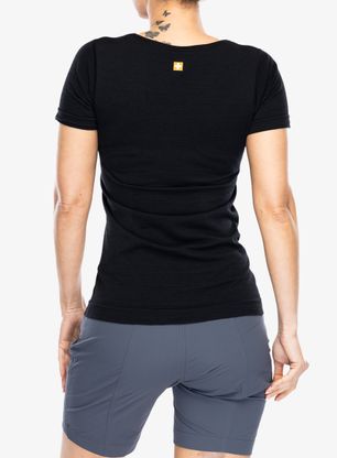 Koszulka damska Brubeck Outdoor Wool Pro T-Shirt - black/deer