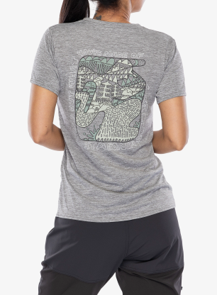 Koszulka damska Patagonia Cap Cool Daily Graphic Shirt Lands - made of/feather grey