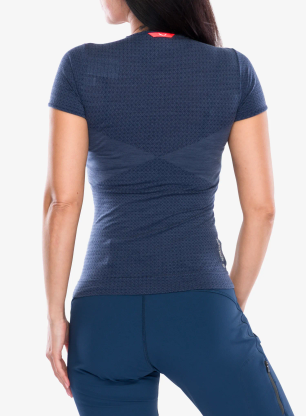 Koszulka damska Salewa Zebru Medium Warm AMR T-Shirt - denim