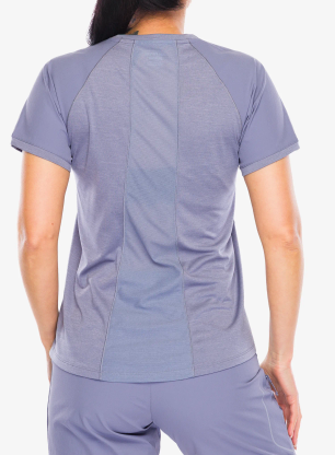 Koszulka damska Salomon Outline S/S Tee - blue granite