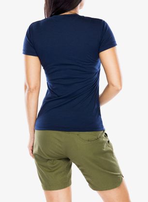 Koszulka damska Sensor Merino Active PT Tee SS - deep blue mountains