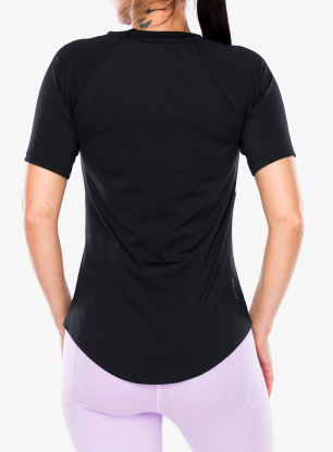 Koszulka damska Under Armour Rush SS - black/iridescent