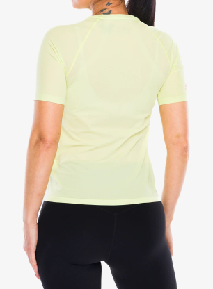 Koszulka do biegania damska Compressport Trail Racing S/S Tshirt - shadow lime