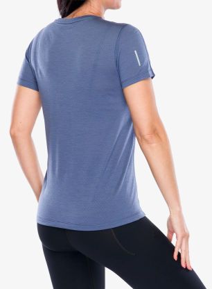 Koszulka do biegania damska Icebreaker Merino 125 Cool-Lite Speed SS Tee - dawn