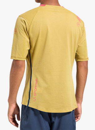 Koszulka do biegania La Sportiva Trail Bite T-Shirt - savana/mountain red