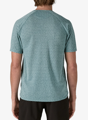 Koszulka do biegania Patagonia Ridge Flow Shirt - wetland blue