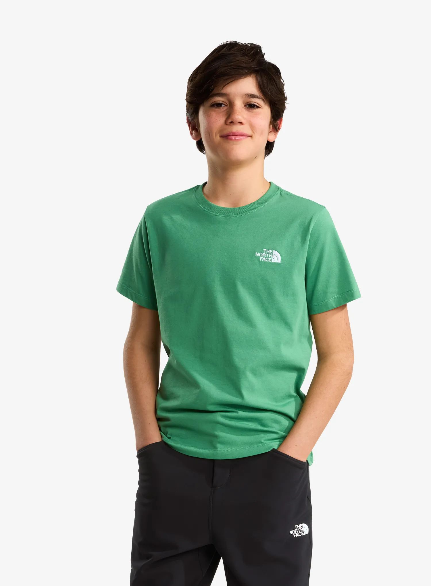 Dětské tričko The North Face Evolution Simple Dome S/S Tee - dimmed algae