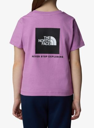 Koszulka dziewczęca The North Face Redbox S/S Tee - dragonfruit