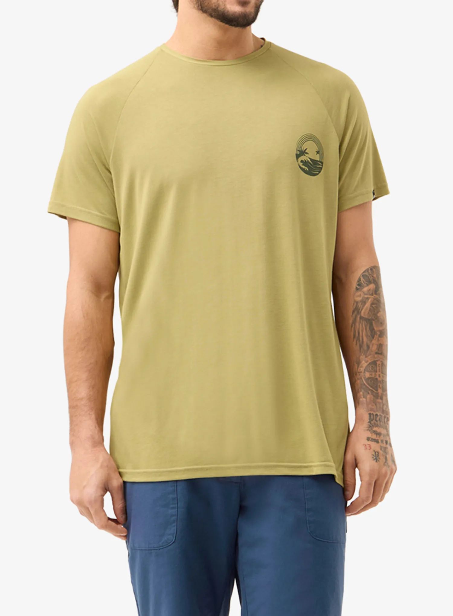 Tričko Flov Powell - olive/olive