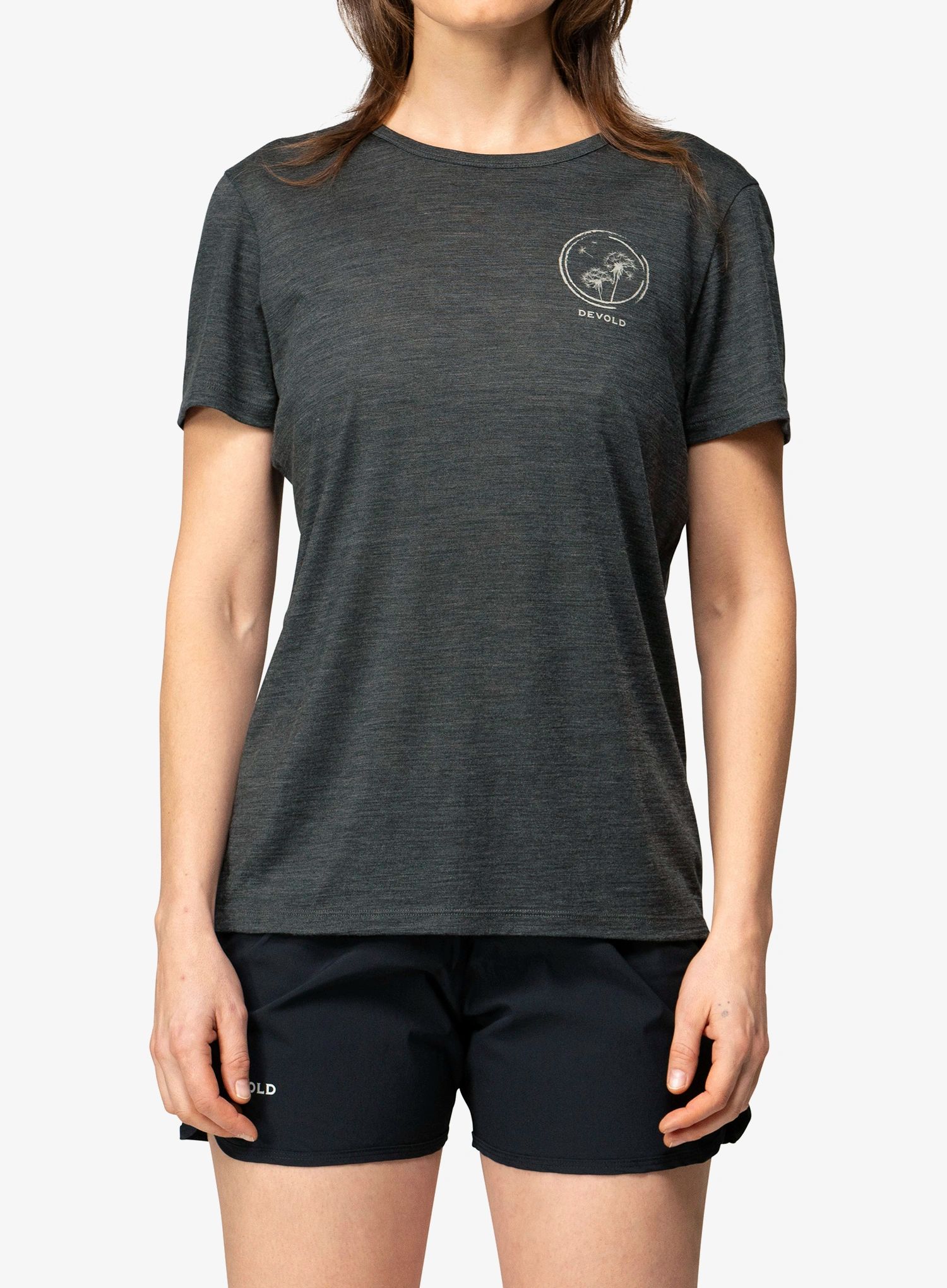 Merino triko dámské Devold Active Spring Tee - anthracite