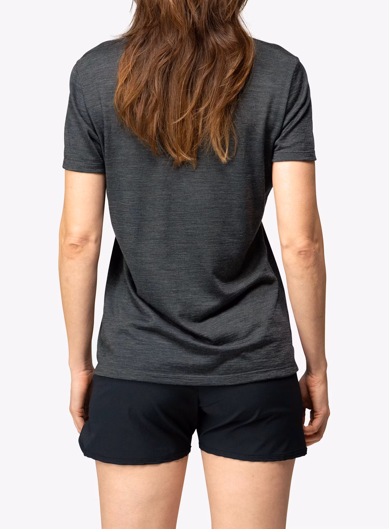 Koszulka merino damska Devold Active Spring Tee - anthracite