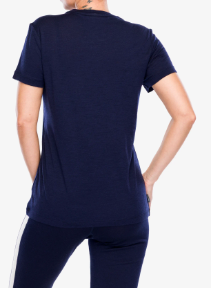 Koszulka merino damska Icebreaker Merino 150 Tech Lite III SS Tee - midnight navy