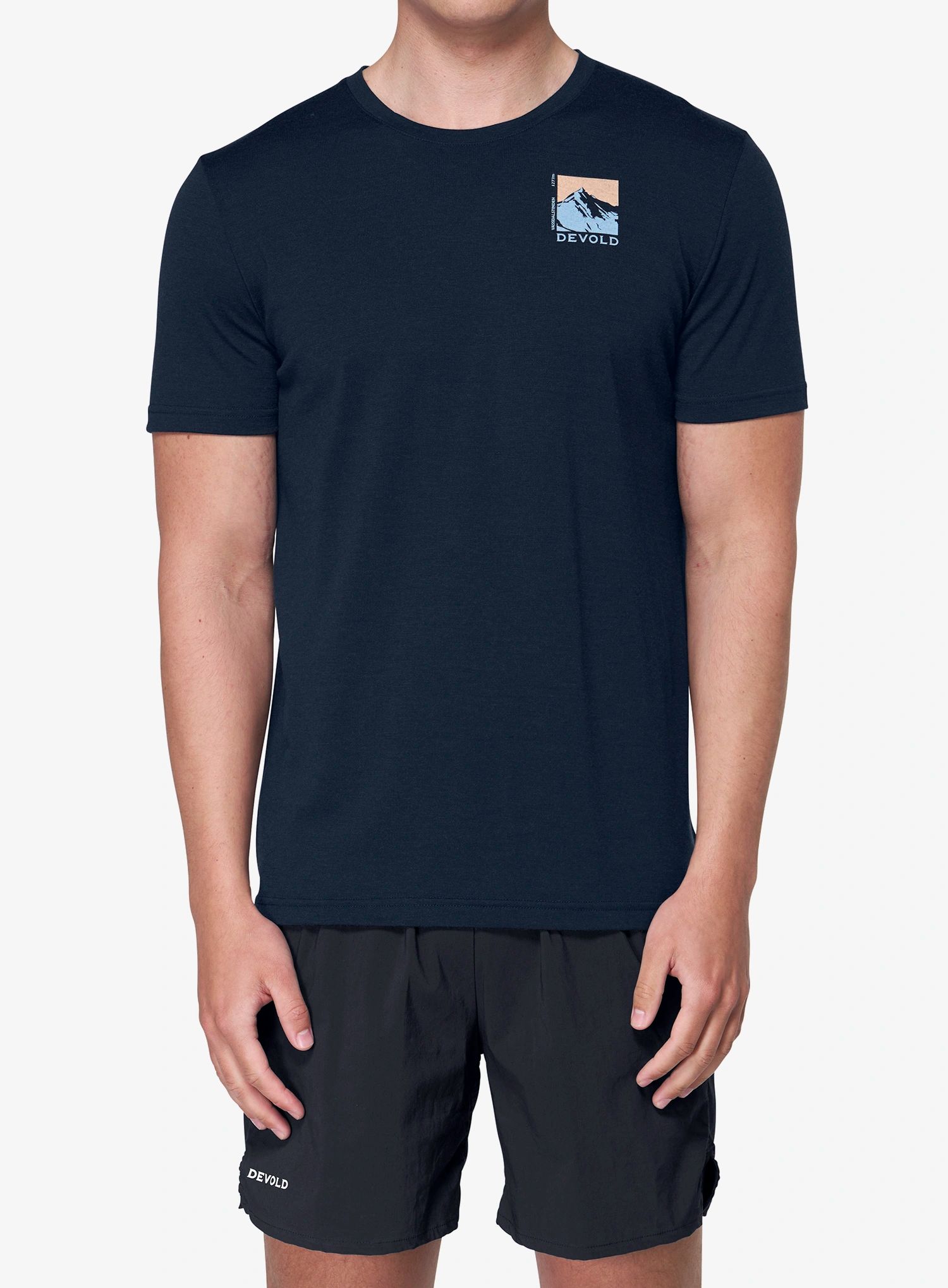 Merino triko Devold Classic Summit Tee - ink