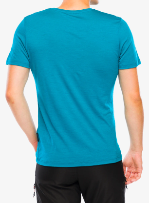 Koszulka merino Dovre 100% Merino Wool Light - turquoise