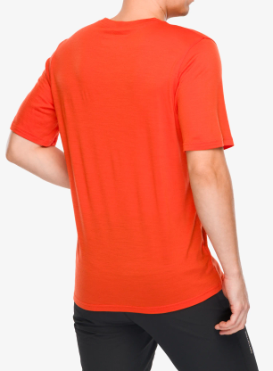 Koszulka merino Ortovox 140 Cool Mtn Gradient TS - hot orange