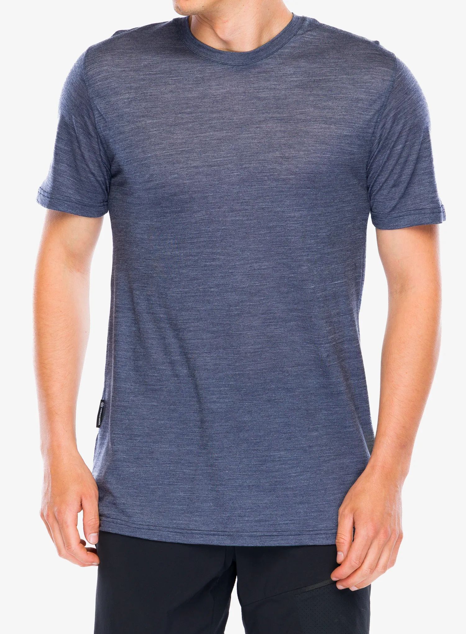 SENSOR MERINO LITE pánské triko kr.rukáv mottled blue Velikost: S