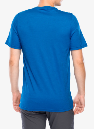 Koszulka merino Smartwool Peak Energy Active Short Sleeve Graphic Tee - nival blue
