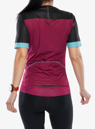 Koszulka rowerowa damska Dynafit Ride Light 1/2 Zip - beet red