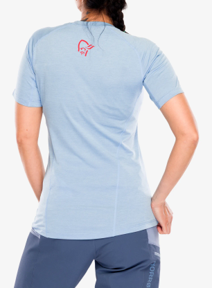 Koszulka rowerowa damska Norrona Fjora Equaliser Lightweight T-Shirt - frozen fjord